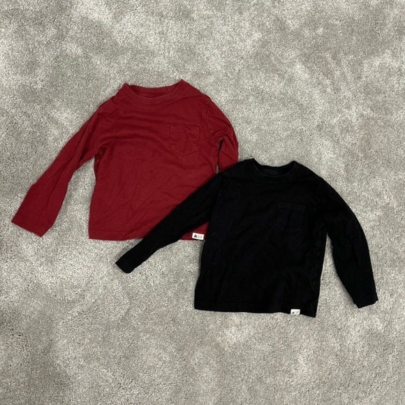 GAP Other - GAP Kids Deep Red & Black Crewneck Tee Bundle - 2T